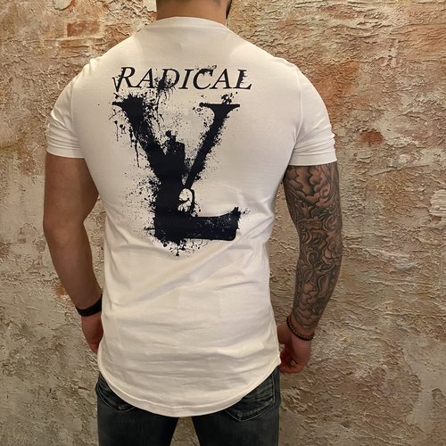 Radical Lucio t-shirt Melting Gun White Blue