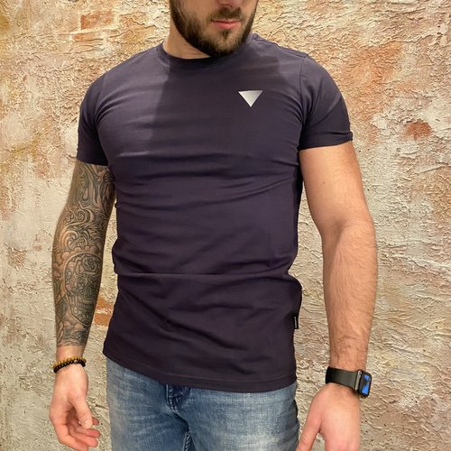 Purewhite Back Print T-shirt navy Purewhite Back Print T-shirt navy