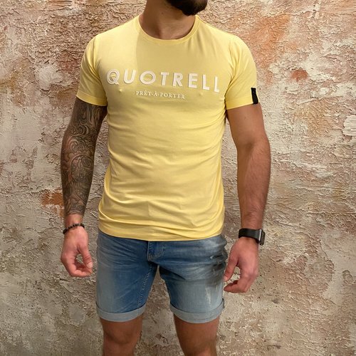 Quotrell Basic tee yellow