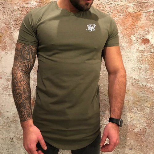 SikSilk Short Sleeve Gym Tee Green