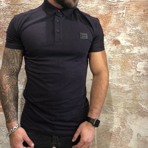 Antony Morato Stretch polo blauw Antony Morato Stretch polo blauw