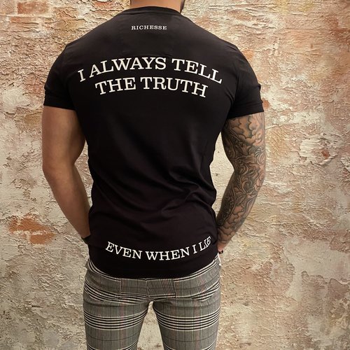 Richesse T-shirt zwart truth