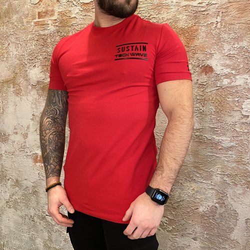 Sustain Techwave Regular tshirt red Sustain Techwave Regular tshirt red