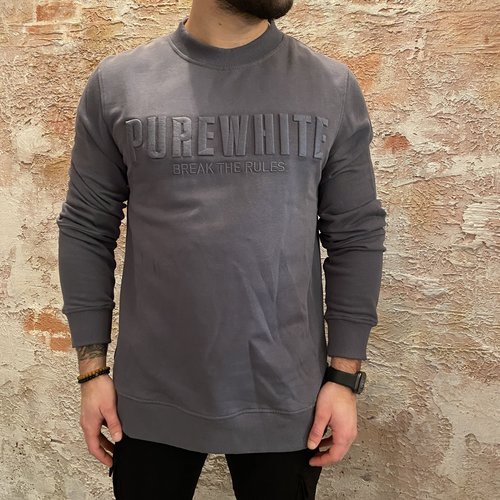 Purewhite Grey logo sweater Purewhite Grey logo sweater