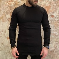 Pullover zwart lang