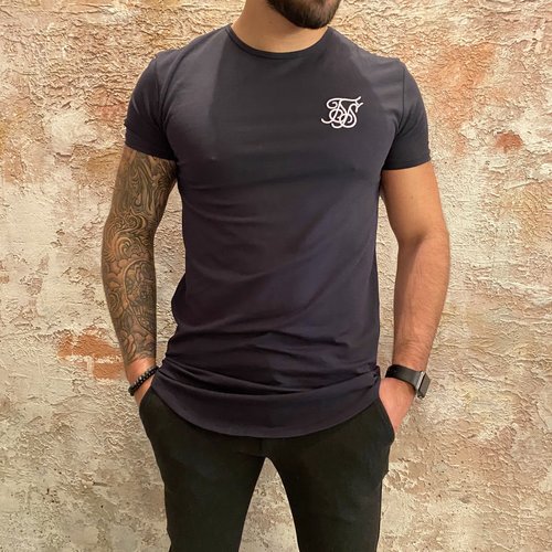 SikSilk Short Sleeve Gym Tee Blue