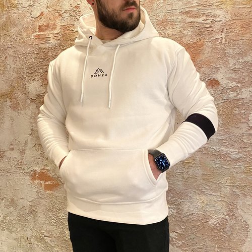 Donza Hoodie white/black Donza Hoodie white/black