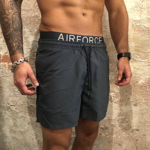 Airforce Swimshort waistband blue