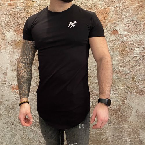 SikSilk Short Sleeve Gym tee Black