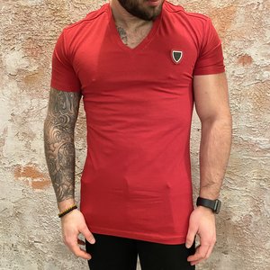 Antony Morato Vneck t-shirt red Antony Morato Vneck t-shirt red