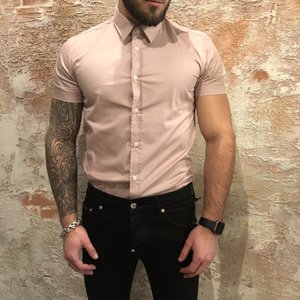 Antony Morato Shirt korte mouw pink Antony Morato Shirt korte mouw pink