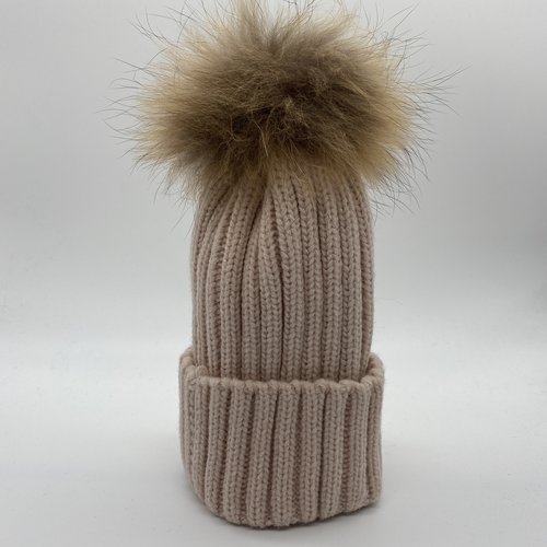 H2H Denim Muts Roze Beanie H2H Denim Muts Roze Beanie