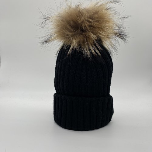 Have2Have Muts Zwart Beanie