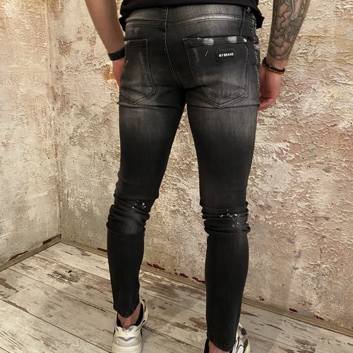 My Brand Distressed black jeans