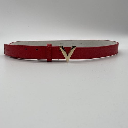 Valentino by Mario Valentino Belt red V-logo