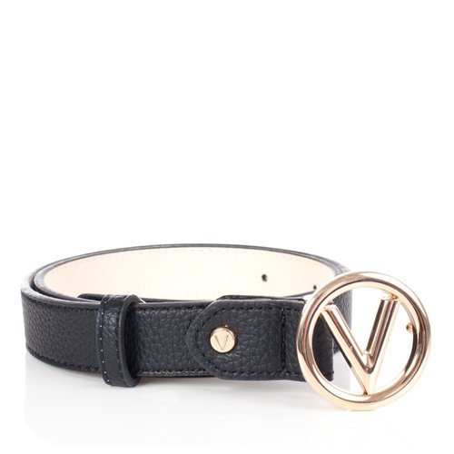 Valentino by Mario Valentino Belt gold round logo