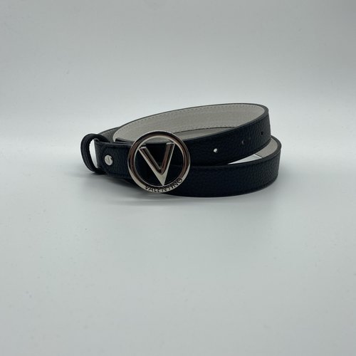 Valentino by Mario Valentino Belt silver round logo