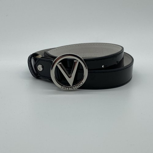 Valentino by Mario Valentino Belt silver round logo glans