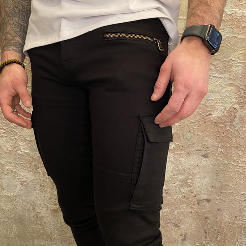 Purewhite The Jone Cargo pant black