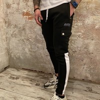 Trackpants Cargo Black/White