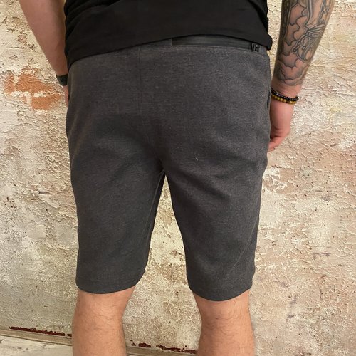 Solid Dark Grey Short Jogger