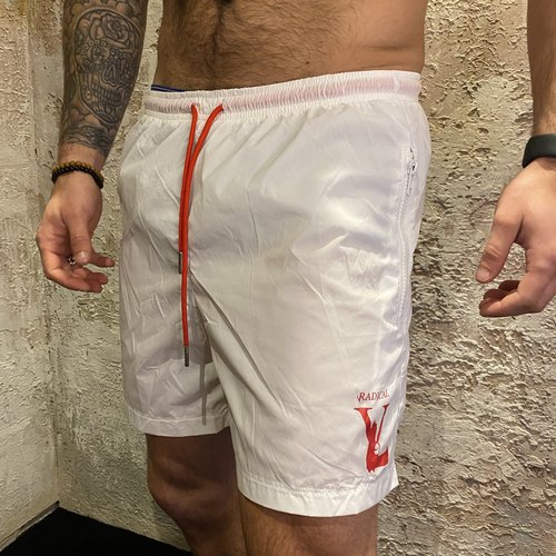 Radical Zwemshort Gun Small White/Red