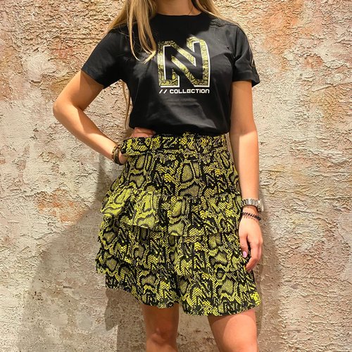 Nikkie Poison Green Snakey Skirt