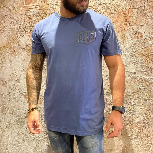 Deus t-shirt Camo print blue