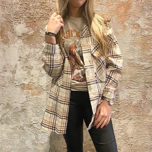 Have2have jurkjes Oversized ruit shirt Have2have jurkjes Oversized ruit shirt