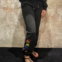 Rainbow Sweatpants black