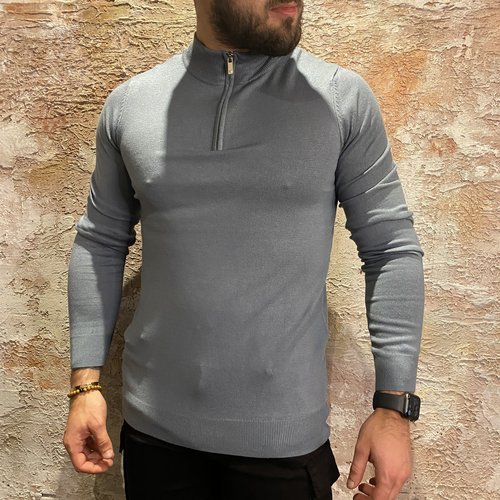 Purewhite Half Zip Dark Mint