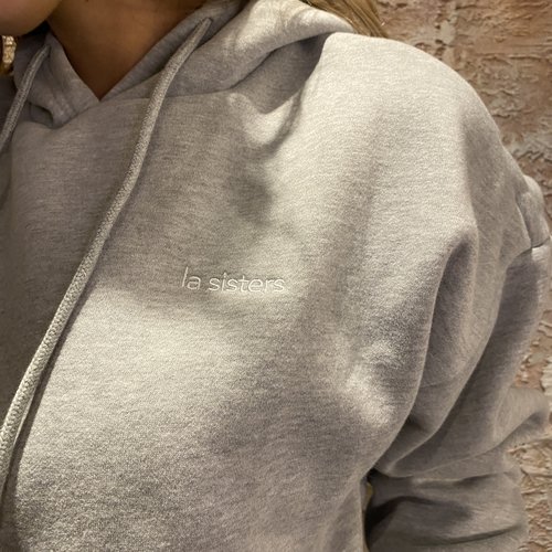 LA Sisters Essential Hoodie Grey