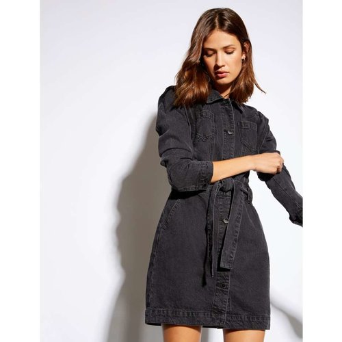 Morgan de Toi Redou Denim Dress Black