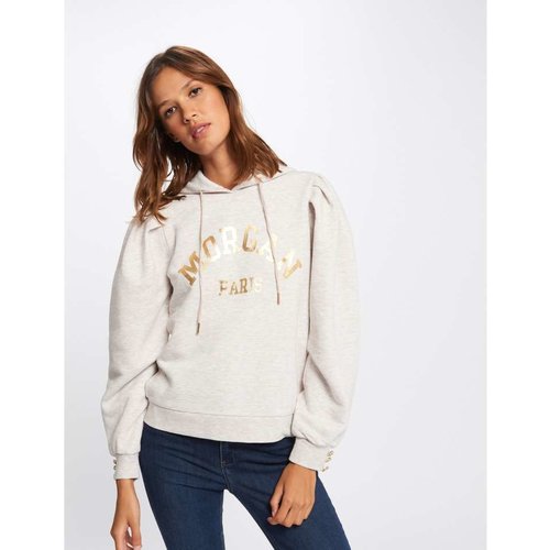 Morgan de Toi Logo Hoodie Beige/Gold