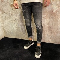 Black Washed Denim Jeans