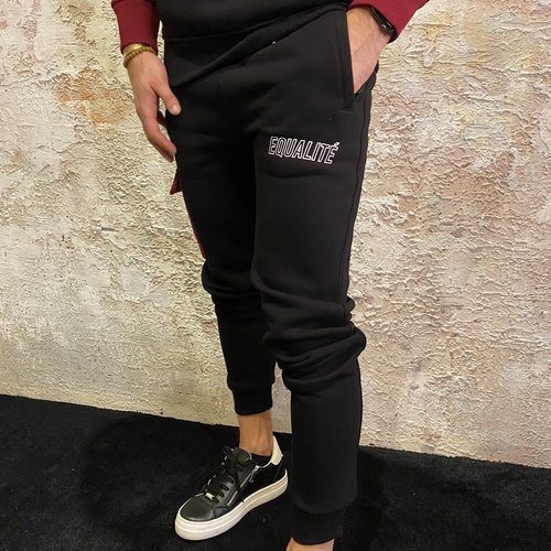 Equalité Dali Tracksuit Black & Burgundy