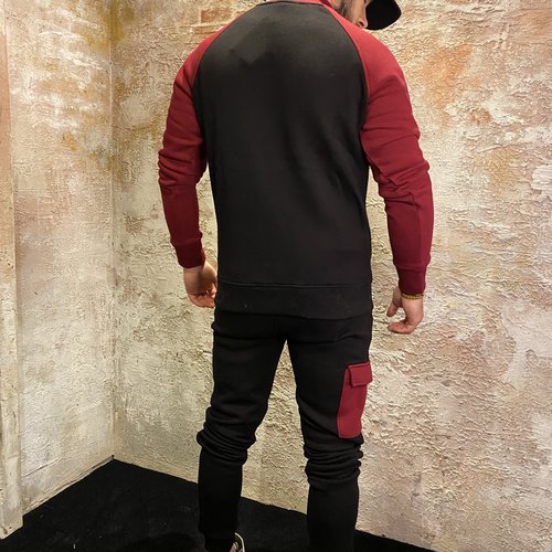 Equalité Dali Tracksuit Black & Burgundy