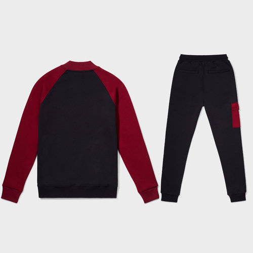 Equalité Jessie Polyester Tracksuit Black&Burgundy