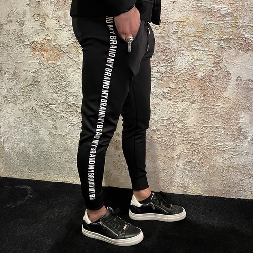 My Brand Tape Track Suit Black White