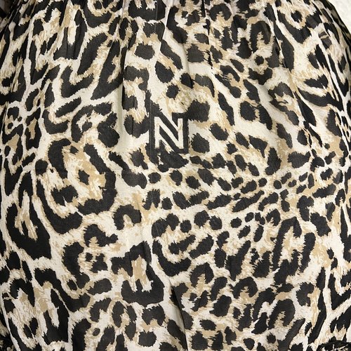 Nikkie Snow Leopard dress Cream Black