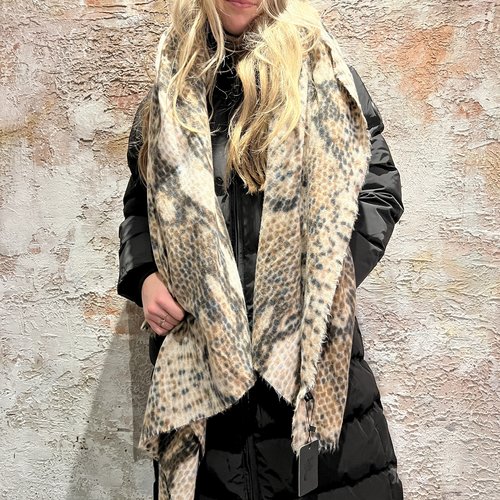 have2have Sjaal Snake Beige have2have Sjaal Snake Beige