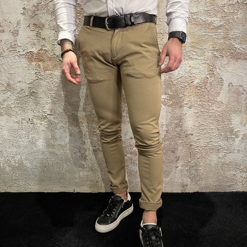 Solid Pant Tabacco Brown