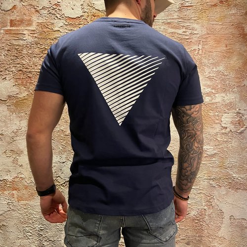 Purewhite White Triangle Navy Shirt Purewhite White Triangle Navy Shirt