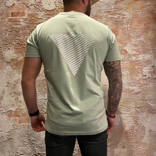 Purewhite White Triangle Dark Mint Shirt