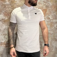 Triangle Chest Polo White