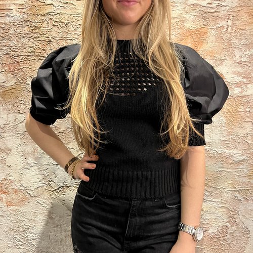 Liu.Jo Maglia Chiusa Top Black Liu.Jo Maglia Chiusa Top Black