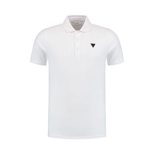 Purewhite Triangle Chest Polo White