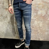 Blue Distressed Black Spot Blue