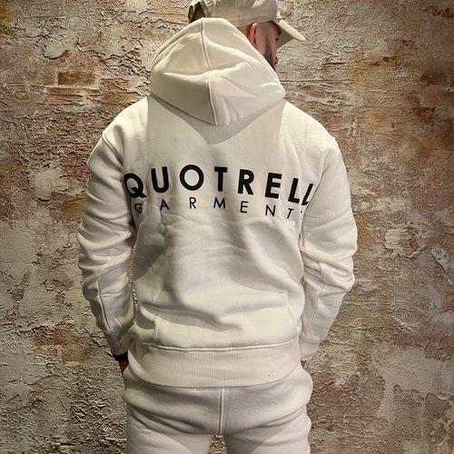 Quotrell Fusa Hoodie White Grey Quotrell Fusa Hoodie White Grey