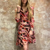 Rpetal Dress Multi Color